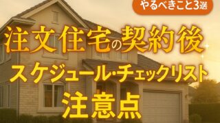 【STEP6】注文住宅の契約後にやるべきこと3選｜スケジュール・チェックリスト・注意点